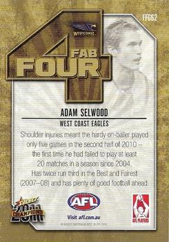 2011 Select AFL Champions - Fab Four Gold #FFG62 Adam Selwood Back